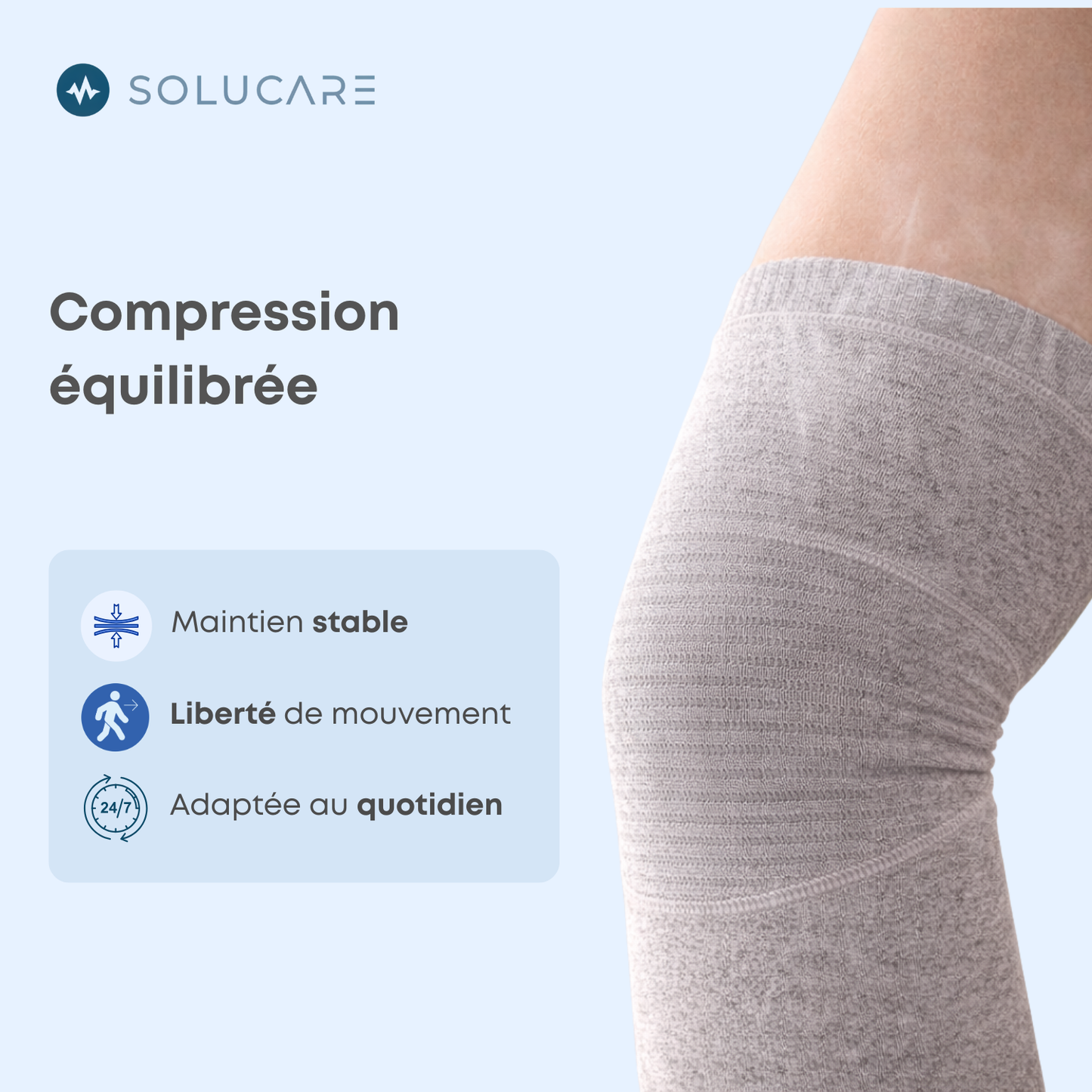 Genouillère rotulienne de compression | Solucare™